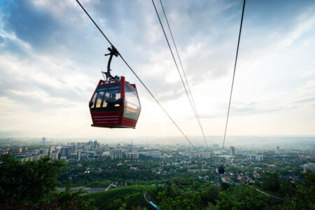 Funicular to Kok-Tobe Mountain
